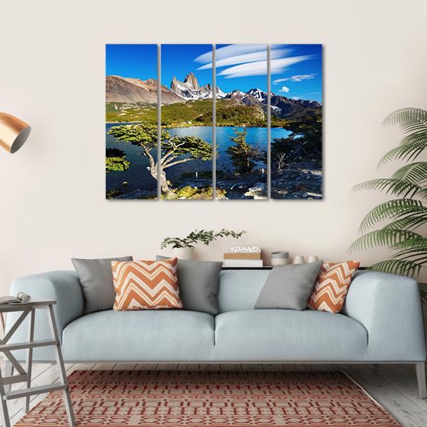 Laguna Capri Canvas Wall Art-4 Horizontal-Gallery Wrap-34" x 24"-Tiaracle