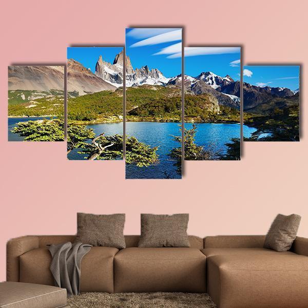 Laguna Capri Canvas Wall Art-5 Star-Gallery Wrap-62" x 32"-Tiaracle
