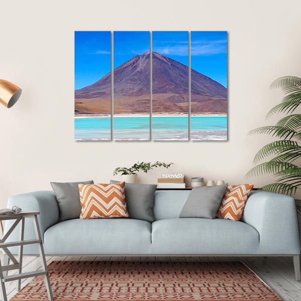 Laguna Verde Bolivia Canvas Wall Art-4 Horizontal-Gallery Wrap-34" x 24"-Tiaracle