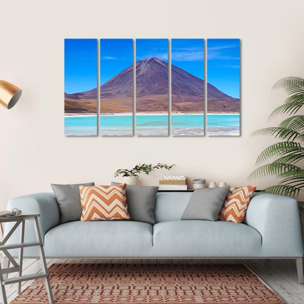 Laguna Verde Bolivia Canvas Wall Art-5 Horizontal-Gallery Wrap-22" x 12"-Tiaracle