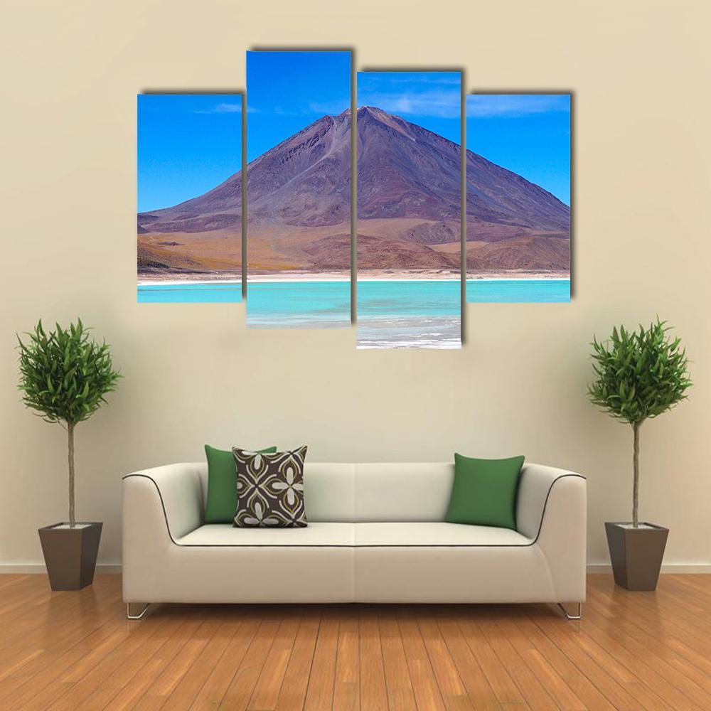 Laguna Verde Bolivia Canvas Wall Art-4 Pop-Gallery Wrap-50" x 32"-Tiaracle