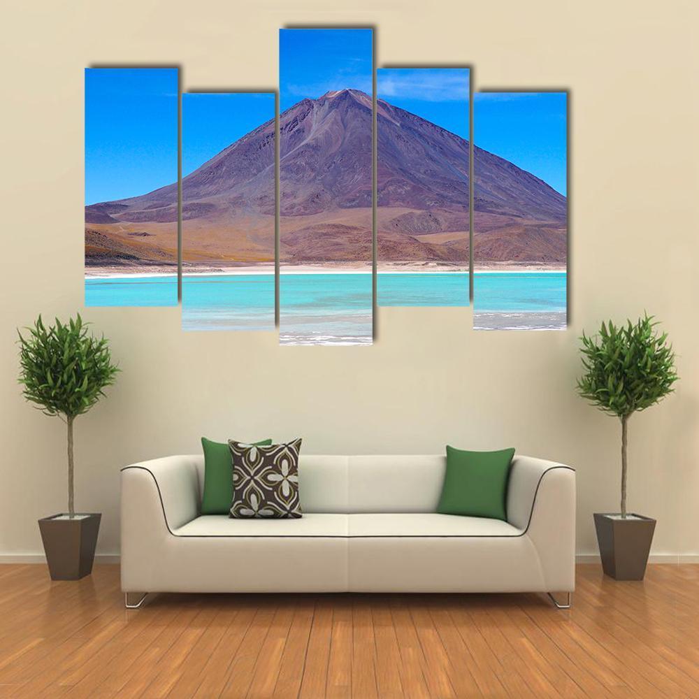 Laguna Verde Bolivia Canvas Wall Art-5 Pop-Gallery Wrap-47" x 32"-Tiaracle
