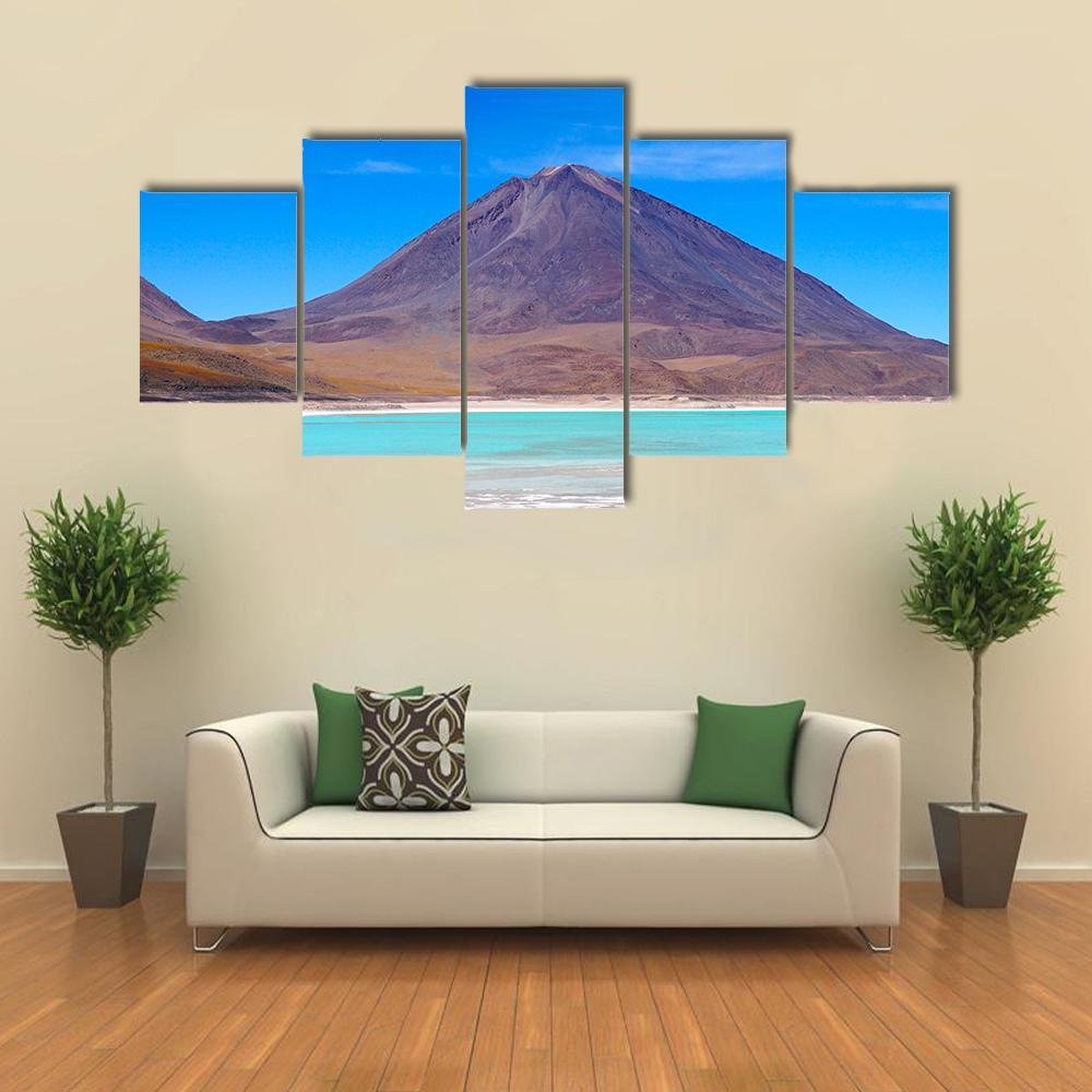 Laguna Verde Bolivia Canvas Wall Art-3 Horizontal-Gallery Wrap-37" x 24"-Tiaracle