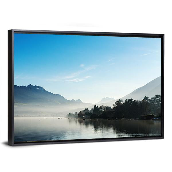 Lake Annecy France Canvas Wall Art-3 Horizontal-Gallery Wrap-25" x 16"-Tiaracle
