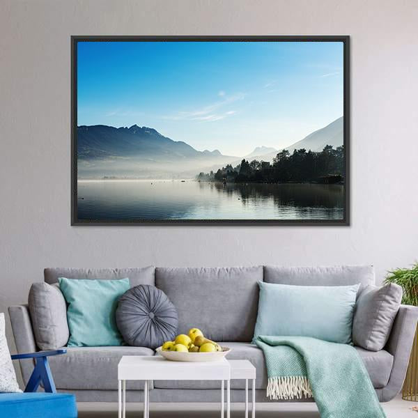 Lake Annecy France Canvas Wall Art-3 Horizontal-Gallery Wrap-25" x 16"-Tiaracle