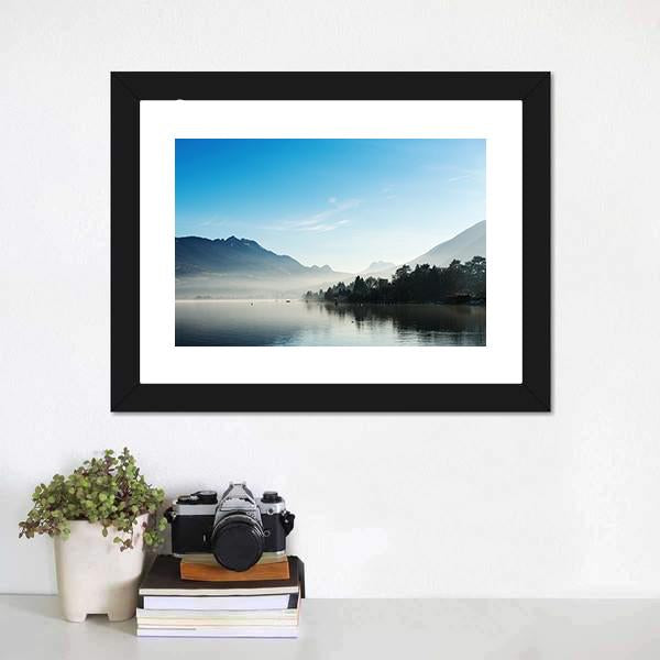 Lake Annecy France Canvas Wall Art-1 Piece-Framed Print-20" x 16"-Tiaracle