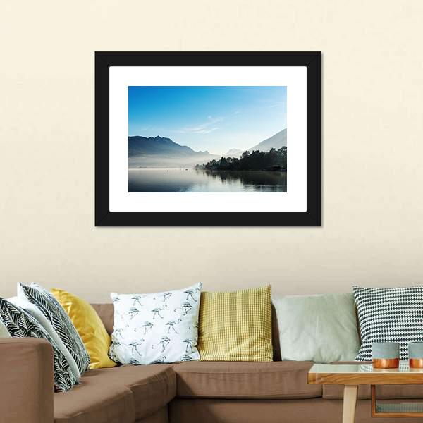 Lake Annecy France Canvas Wall Art-3 Horizontal-Gallery Wrap-25" x 16"-Tiaracle