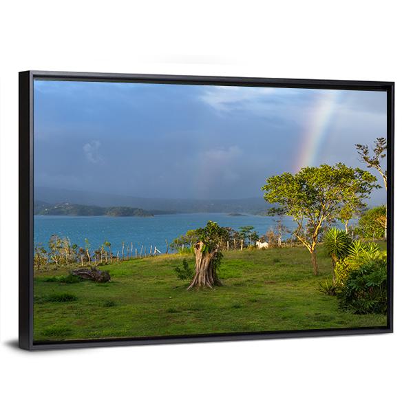 Lake Arenal Canvas Wall Art-3 Horizontal-Gallery Wrap-25" x 16"-Tiaracle