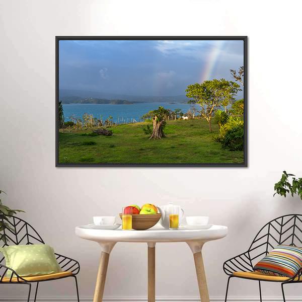 Lake Arenal Canvas Wall Art-3 Horizontal-Gallery Wrap-25" x 16"-Tiaracle