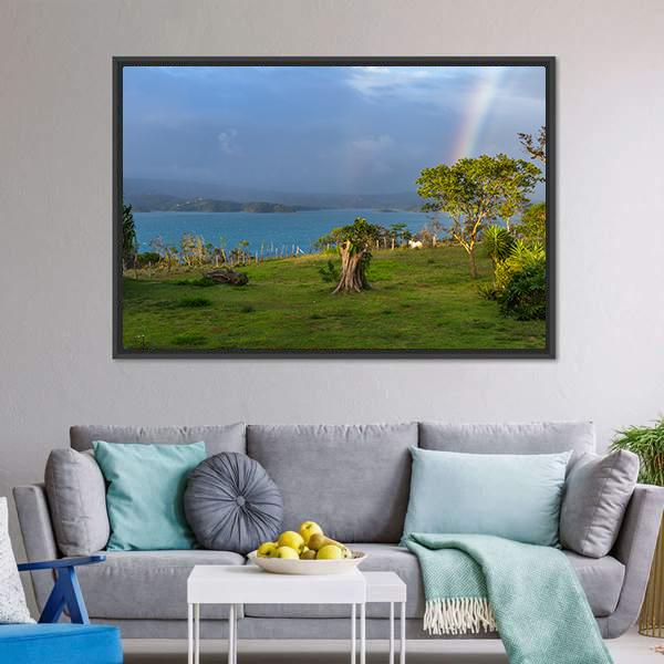 Lake Arenal Canvas Wall Art-3 Horizontal-Gallery Wrap-25" x 16"-Tiaracle