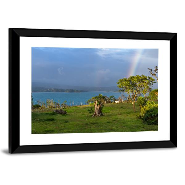 Lake Arenal Canvas Wall Art-3 Horizontal-Gallery Wrap-25" x 16"-Tiaracle