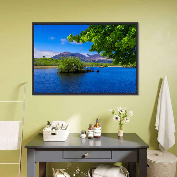 Lake At Killarney National Park Canvas Wall Art-1 Piece-Floating Frame-24" x 16"-Tiaracle