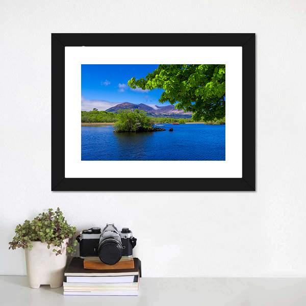 Lake At Killarney National Park Canvas Wall Art-1 Piece-Framed Print-20" x 16"-Tiaracle
