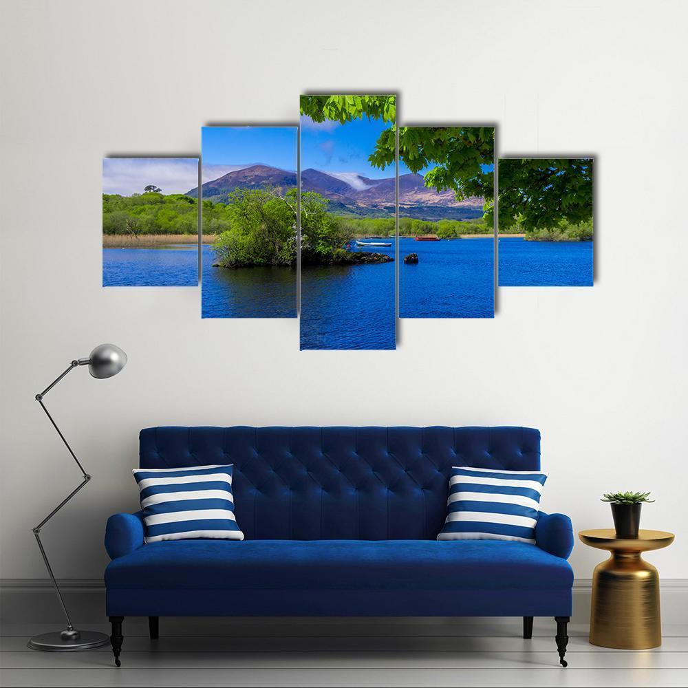 Lake At Killarney National Park Canvas Wall Art-5 Star-Gallery Wrap-62" x 32"-Tiaracle