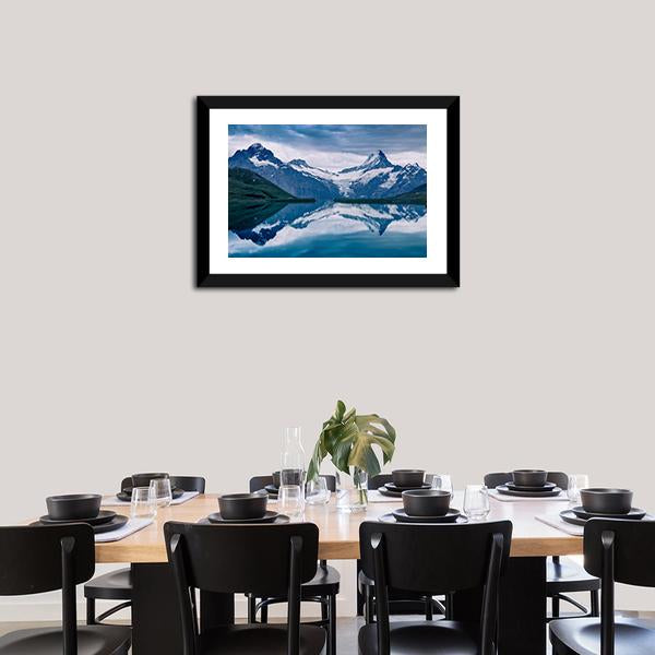 Lake Bachalpsee Switzerland Panoramic Canvas Wall Art-1 Piece-36" x 12"-Tiaracle