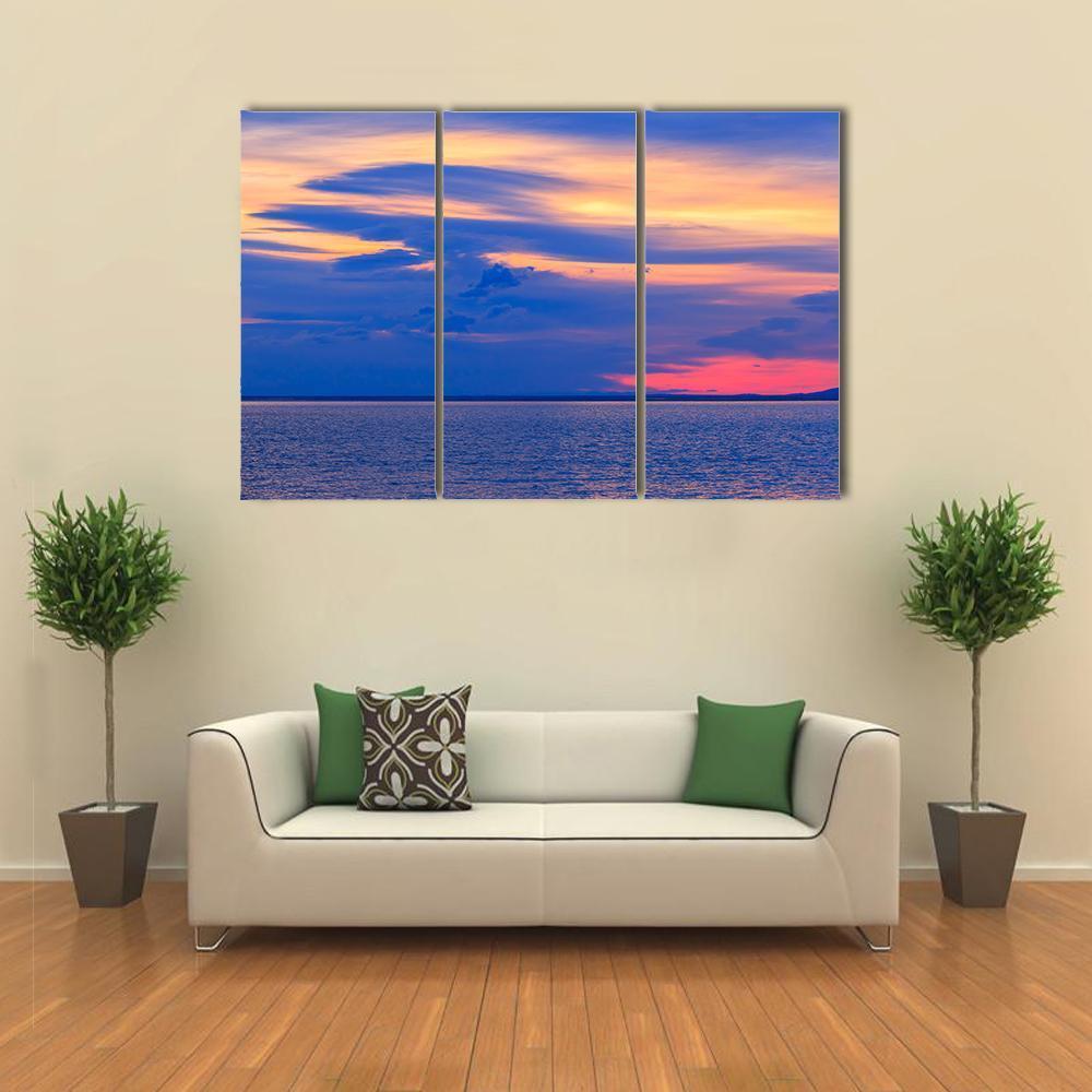 Lake Baikal Canvas Wall Art-3 Horizontal-Gallery Wrap-37" x 24"-Tiaracle