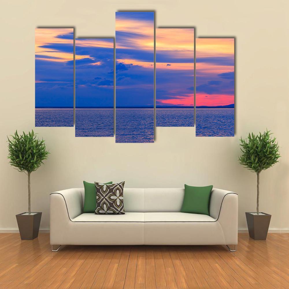 Lake Baikal Canvas Wall Art-5 Pop-Gallery Wrap-47" x 32"-Tiaracle