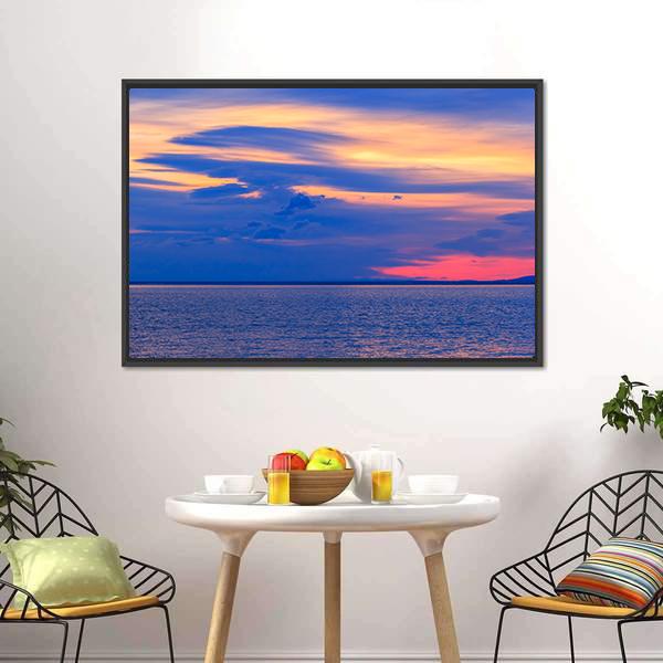 Lake Baikal Canvas Wall Art-1 Piece-Floating Frame-24" x 16"-Tiaracle