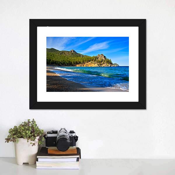 Lake Baikal Russia Canvas Wall Art-1 Piece-Framed Print-30" x 20"-Tiaracle