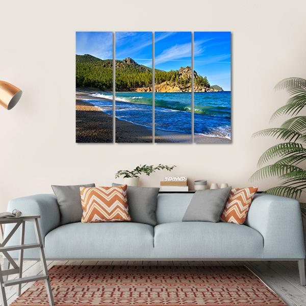 Lake Baikal Russia Canvas Wall Art-4 Horizontal-Gallery Wrap-34" x 24"-Tiaracle