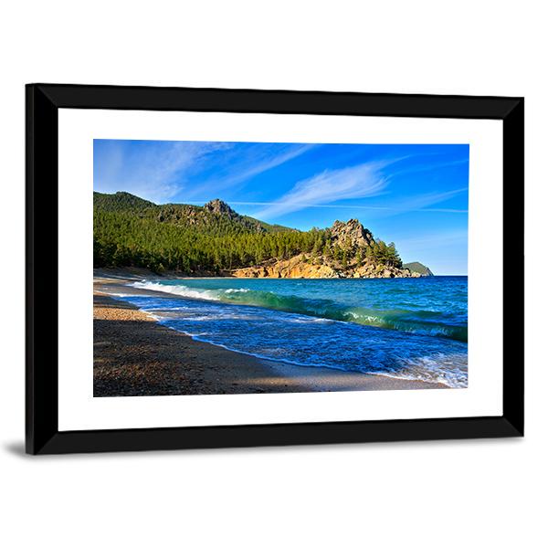 Lake Baikal Russia Canvas Wall Art-5 Horizontal-Gallery Wrap-22" x 12"-Tiaracle