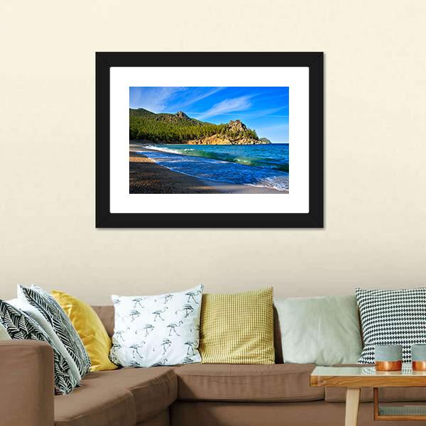 Lake Baikal Russia Canvas Wall Art-3 Horizontal-Gallery Wrap-25" x 16"-Tiaracle