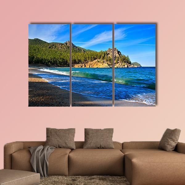 Lake Baikal Russia Canvas Wall Art-3 Horizontal-Gallery Wrap-37" x 24"-Tiaracle