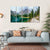 Lake Between Mountains Canvas Wall Art-5 Horizontal-Gallery Wrap-22" x 12"-Tiaracle