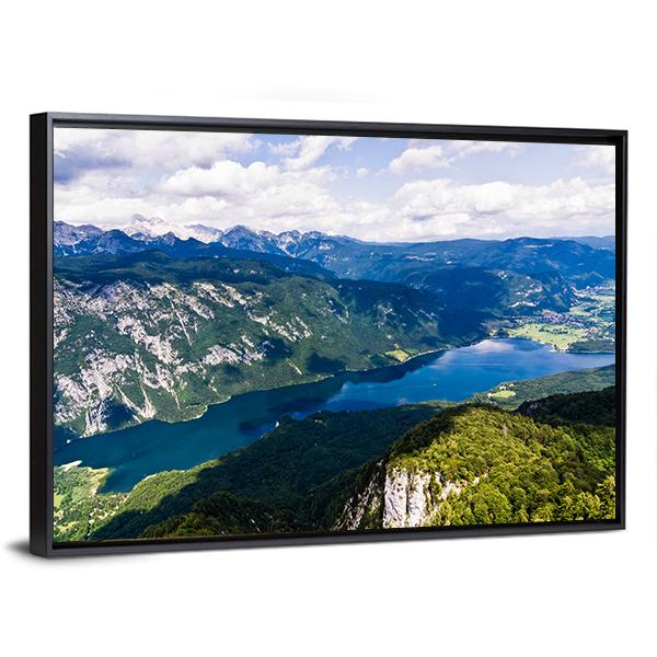 Lake Bohinj Canvas Wall Art-3 Horizontal-Gallery Wrap-25" x 16"-Tiaracle