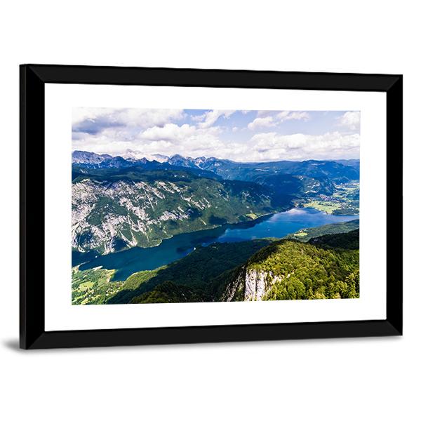 Lake Bohinj Canvas Wall Art-3 Horizontal-Gallery Wrap-25" x 16"-Tiaracle