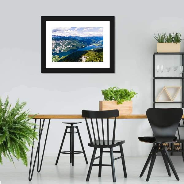 Lake Bohinj Canvas Wall Art-3 Horizontal-Gallery Wrap-25" x 16"-Tiaracle
