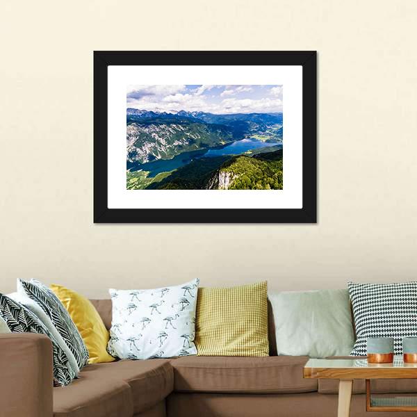 Lake Bohinj Canvas Wall Art-3 Horizontal-Gallery Wrap-25" x 16"-Tiaracle