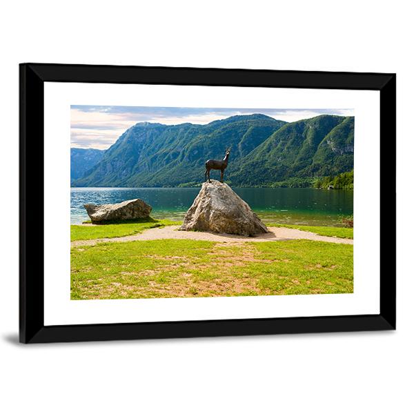 Lake Bohinj In Slovenia Panoramic Canvas Wall Art-1 Piece-36" x 12"-Tiaracle