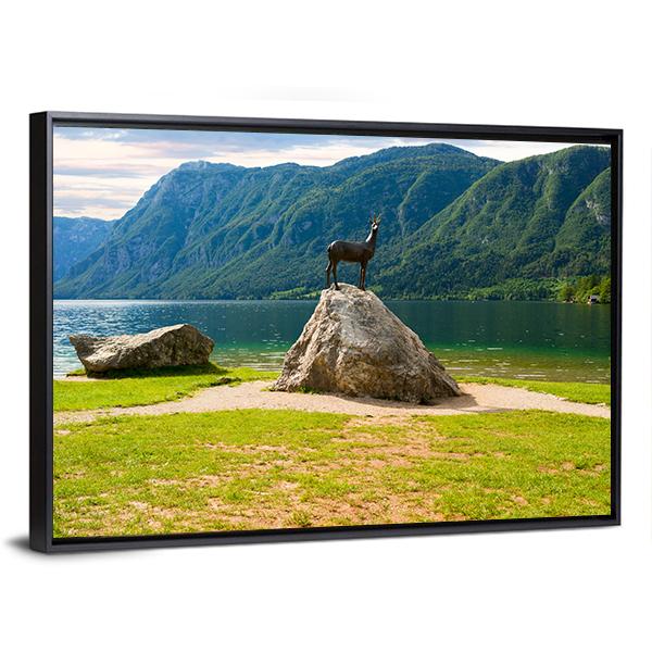Lake Bohinj In Slovenia Panoramic Canvas Wall Art-1 Piece-36" x 12"-Tiaracle