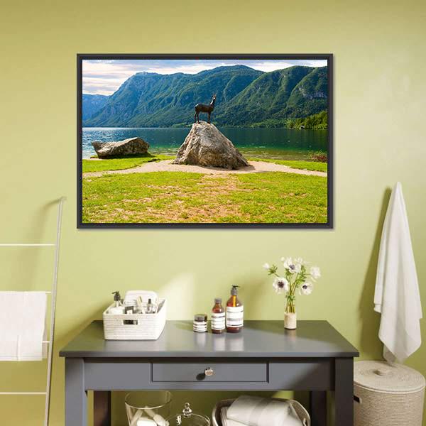 Lake Bohinj In Slovenia Panoramic Canvas Wall Art-1 Piece-36" x 12"-Tiaracle