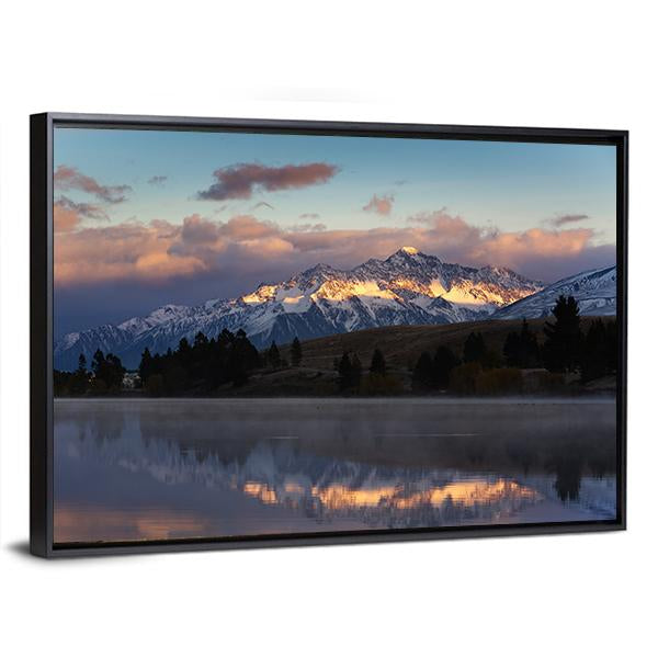 Lake Camp New Zealand Canvas Wall Art-3 Horizontal-Gallery Wrap-25" x 16"-Tiaracle