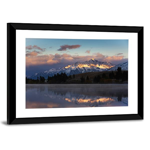Lake Camp New Zealand Canvas Wall Art-3 Horizontal-Gallery Wrap-25" x 16"-Tiaracle
