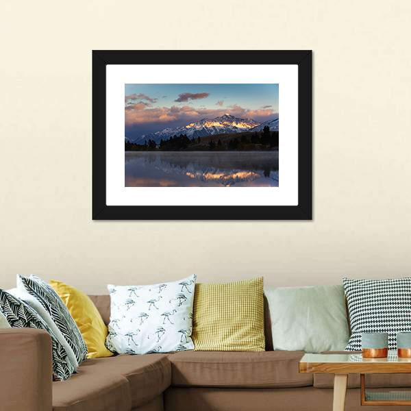 Lake Camp New Zealand Canvas Wall Art-3 Horizontal-Gallery Wrap-25" x 16"-Tiaracle