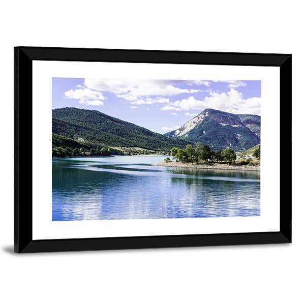 Lake Castillon France Canvas Wall Art-3 Horizontal-Gallery Wrap-25" x 16"-Tiaracle