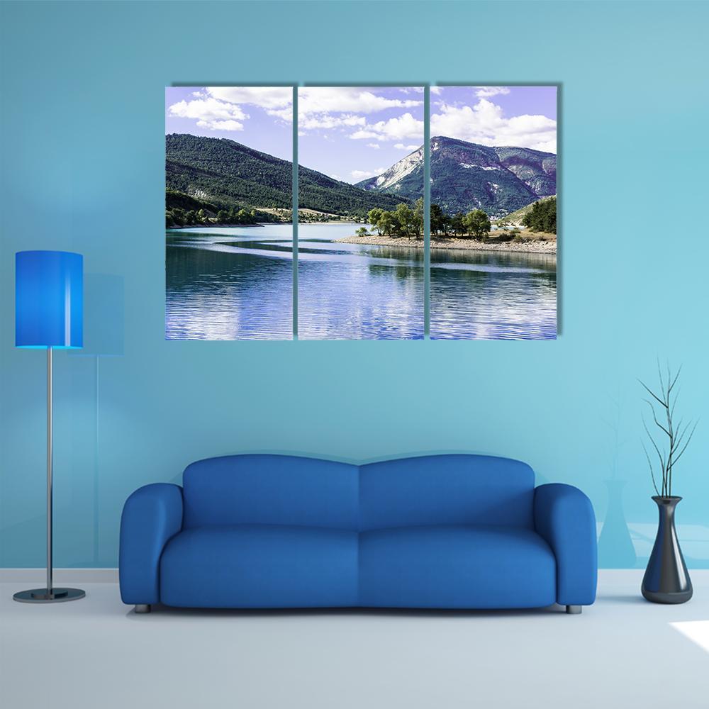 Lake Castillon France Canvas Wall Art-3 Horizontal-Gallery Wrap-37" x 24"-Tiaracle