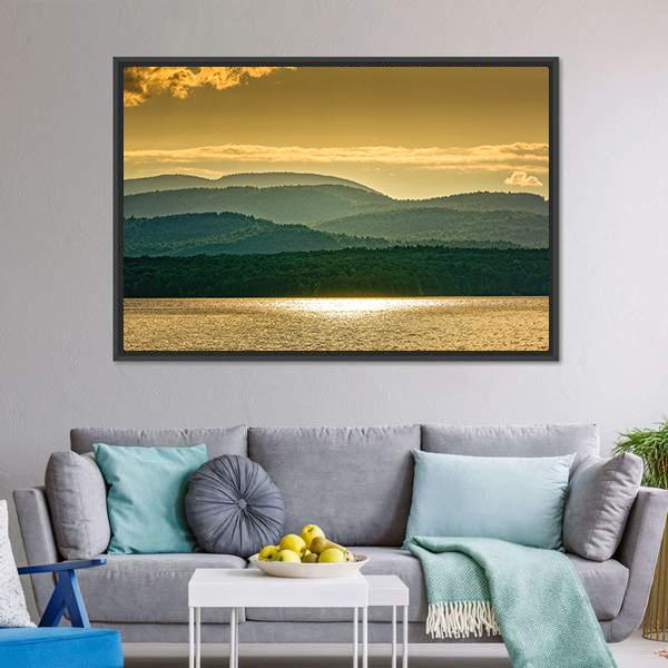 Lake Champlain Canvas Wall Art-3 Horizontal-Gallery Wrap-25&quot; x 16&quot;-Tiaracle