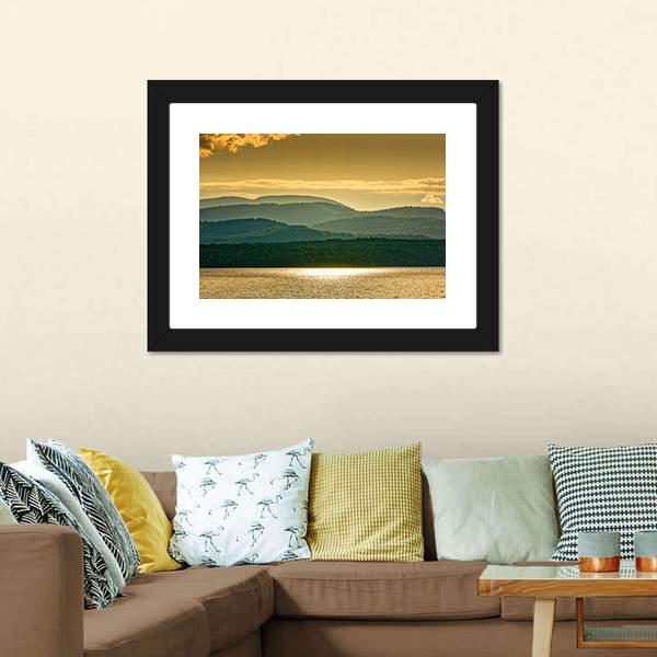 Lake Champlain Canvas Wall Art-3 Horizontal-Gallery Wrap-25&quot; x 16&quot;-Tiaracle