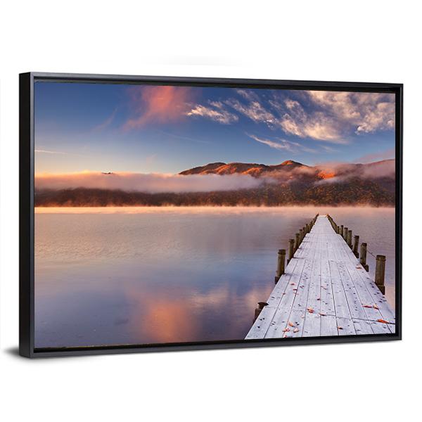 Lake Chuzenji Japan Canvas Wall Art-3 Horizontal-Gallery Wrap-25" x 16"-Tiaracle