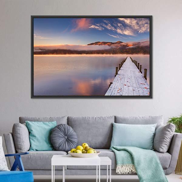 Lake Chuzenji Japan Canvas Wall Art-3 Horizontal-Gallery Wrap-25" x 16"-Tiaracle