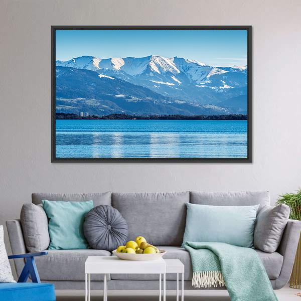 Lake Constance Bodensee Canvas Wall Art-3 Horizontal-Gallery Wrap-25" x 16"-Tiaracle