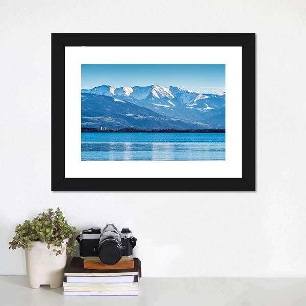 Lake Constance Bodensee Canvas Wall Art-1 Piece-Framed Print-20" x 16"-Tiaracle
