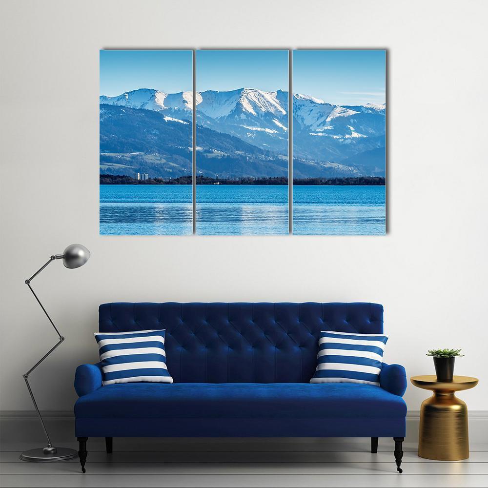 Lake Constance Bodensee Canvas Wall Art-3 Horizontal-Gallery Wrap-37" x 24"-Tiaracle