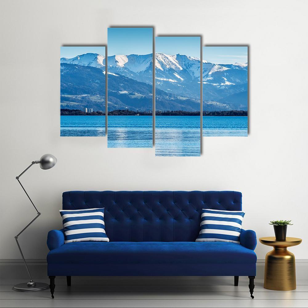 Lake Constance Bodensee Canvas Wall Art-4 Pop-Gallery Wrap-50" x 32"-Tiaracle