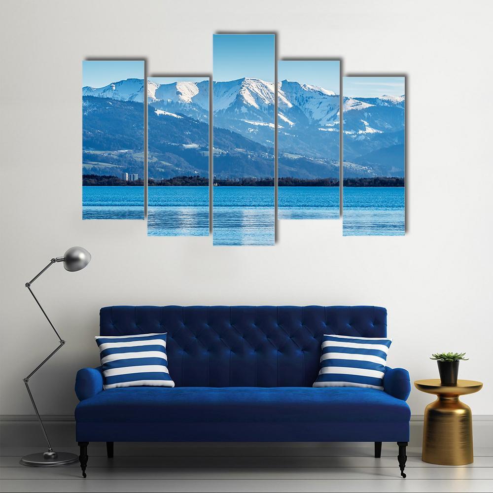 Lake Constance Bodensee Canvas Wall Art-5 Pop-Gallery Wrap-47" x 32"-Tiaracle