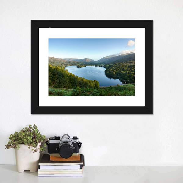Lake District In England Panoramic Canvas Wall Art-1 Piece-36" x 12"-Tiaracle